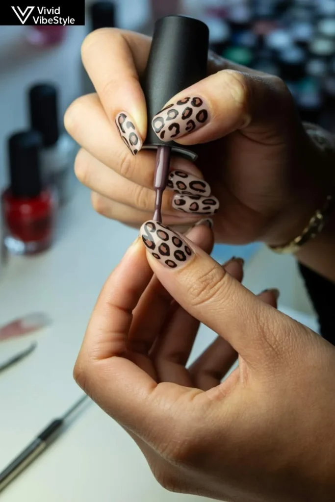 Step-by-step guide to creating perfect bold leopard nail patterns