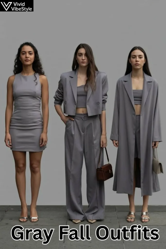 Gray Fall Outfits