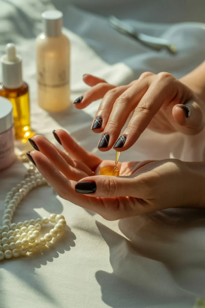 Black Fall Nails