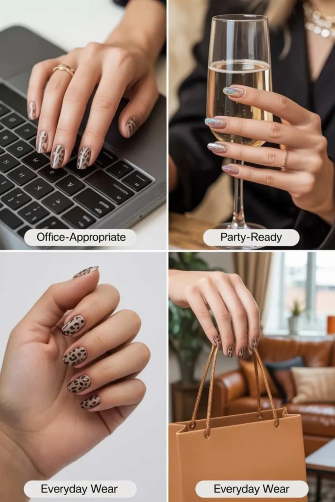 Leopard Print Nails