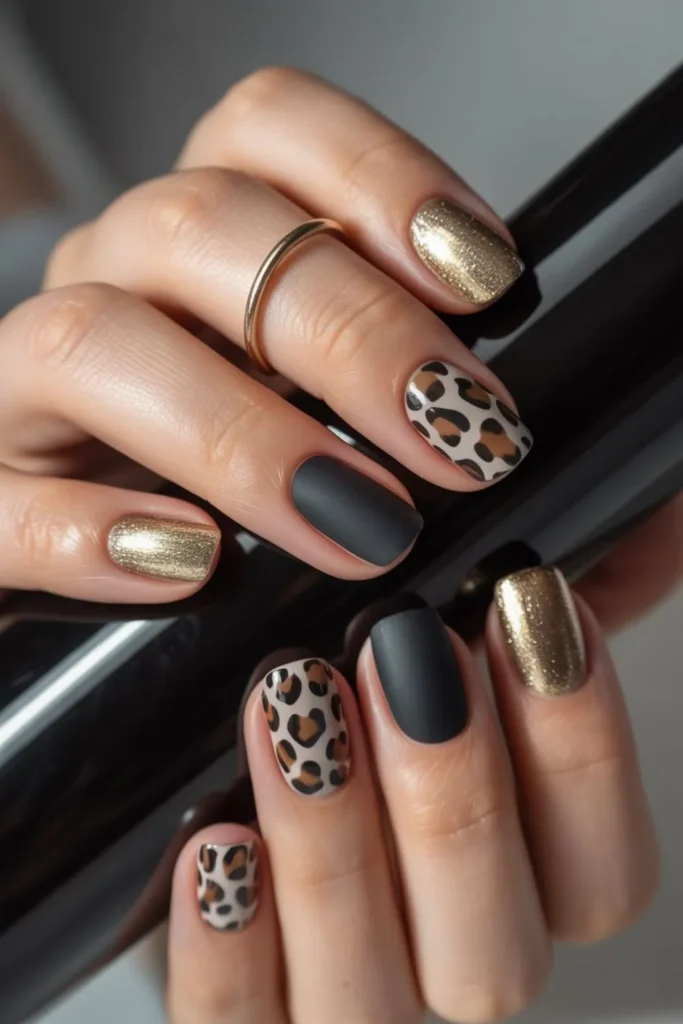 Leopard Print Nails