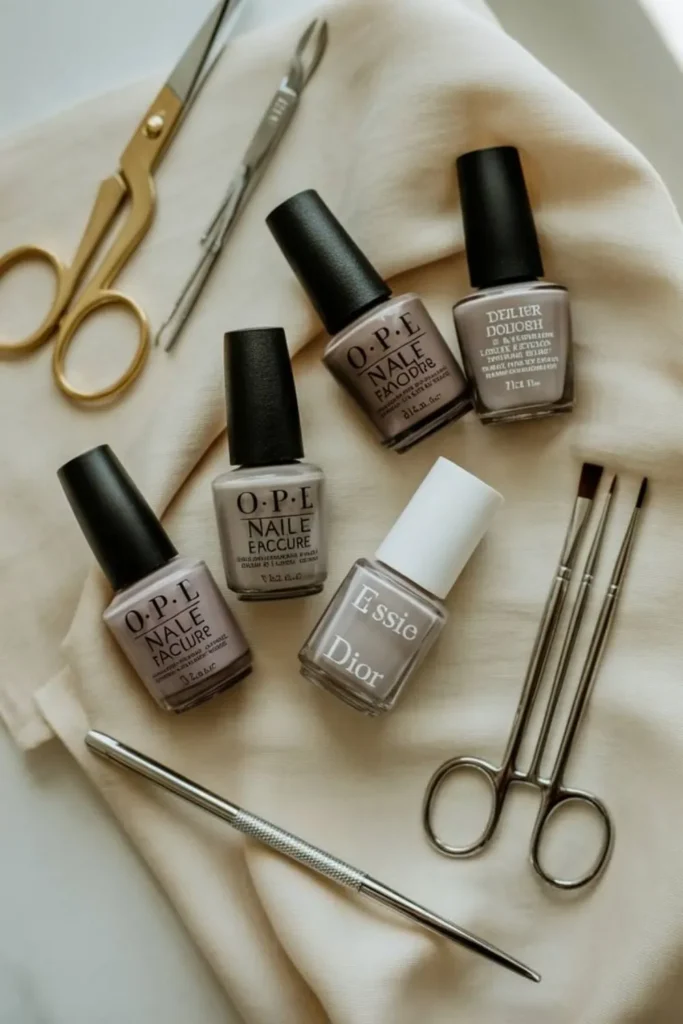 Taupe Nails