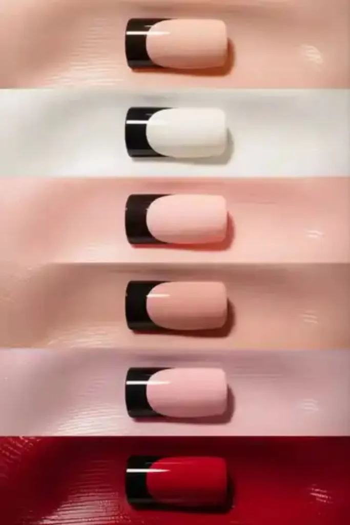 Black French Tip Nails