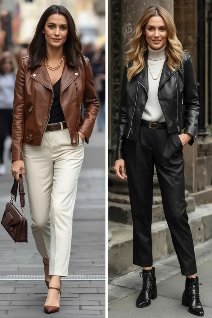 Leather Jacket Outfits