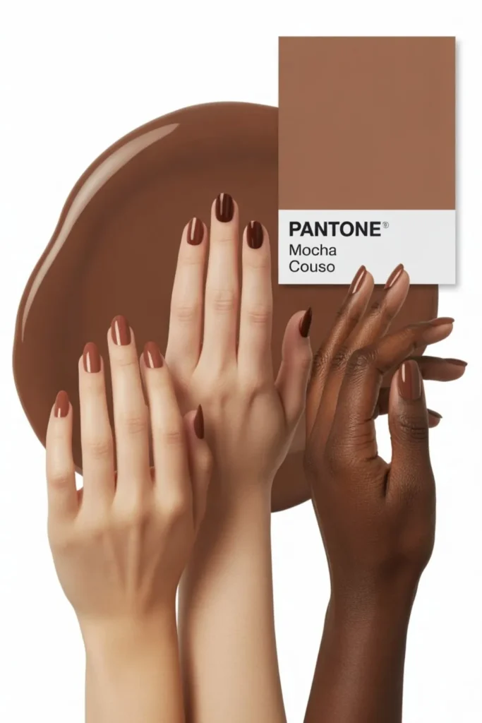 Chocolate Brown Nails