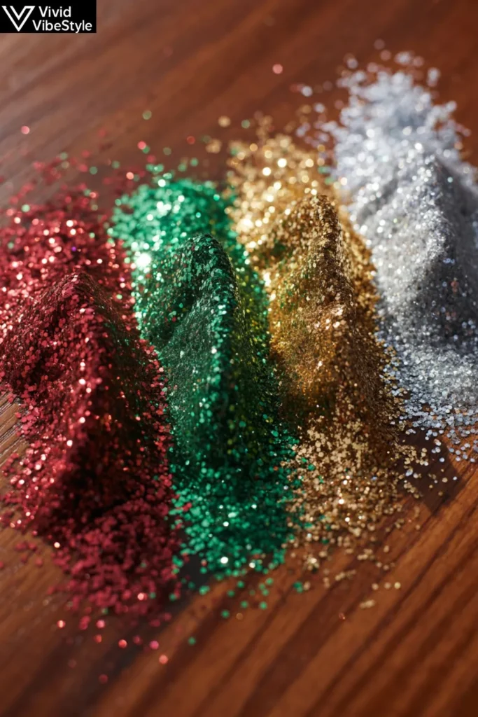 Glitter Christmas Nails