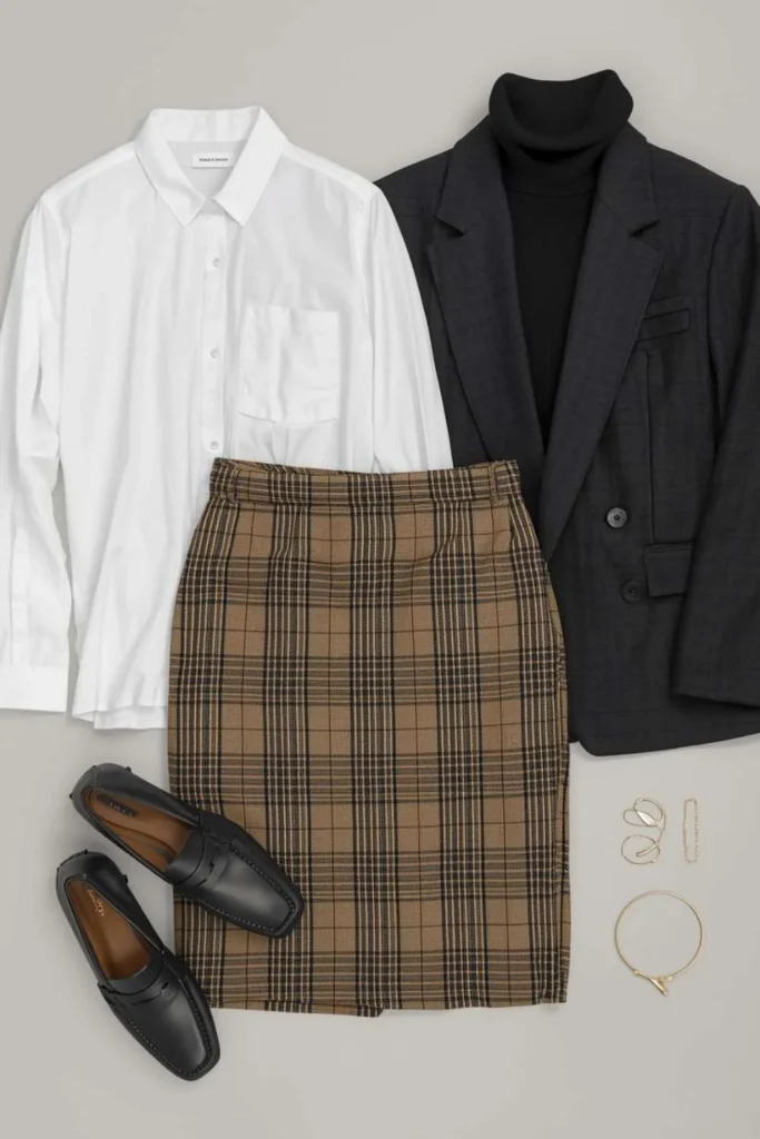 Plaid Skirt Outfit