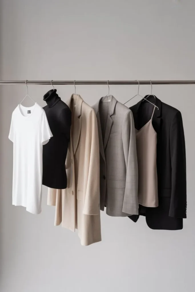 neutral layered outfits