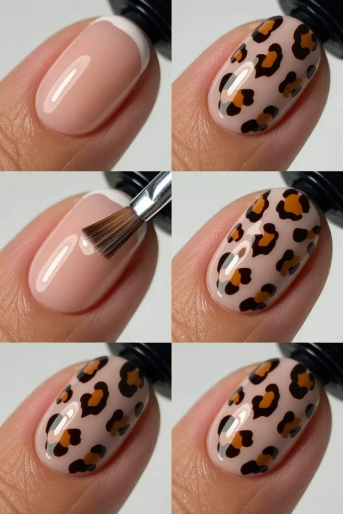 Leopard Print Nails