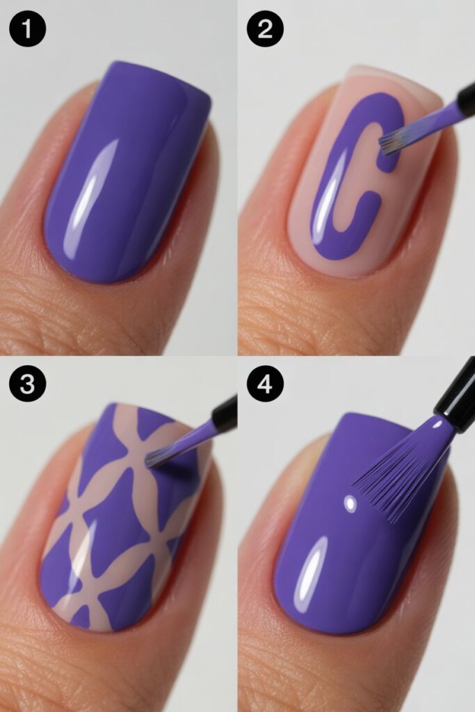 Leopard print fall nails