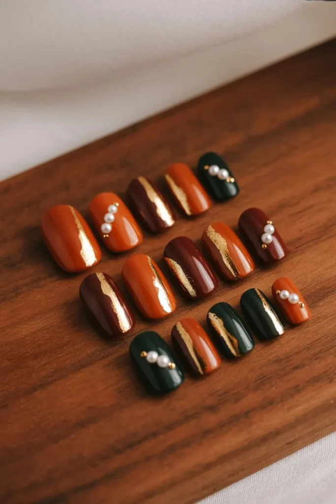 Korean Fall Nails