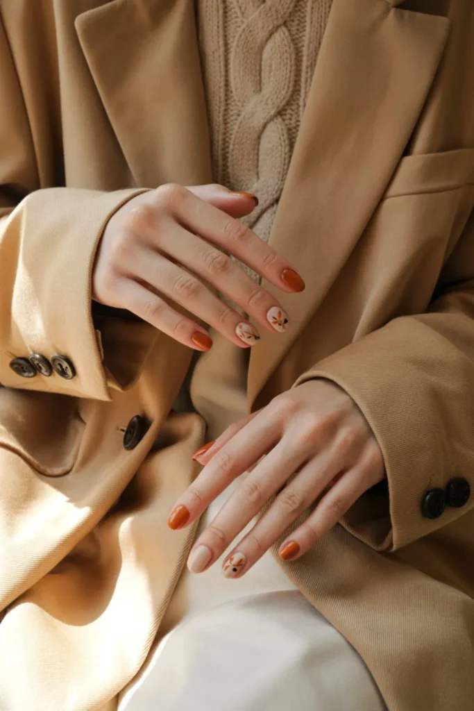 Korean Fall Nails