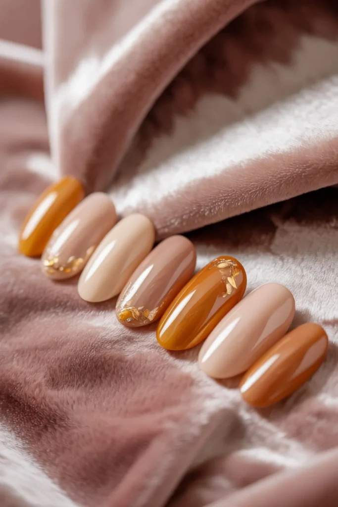 Korean Fall Nails