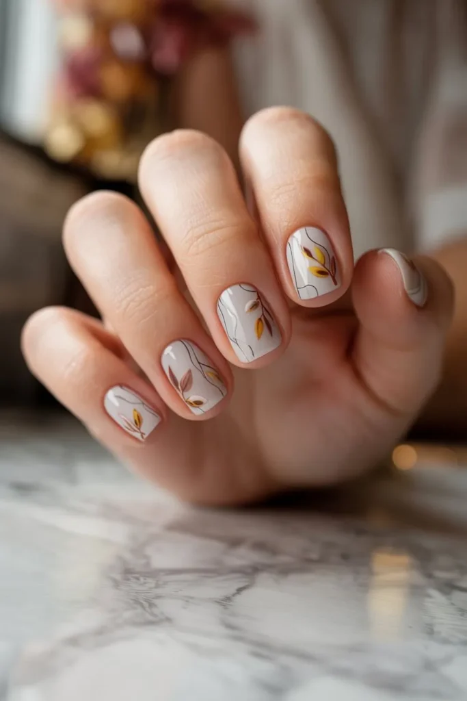 Korean Fall Nails