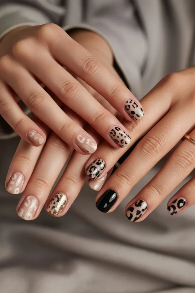 Leopard Print Nails