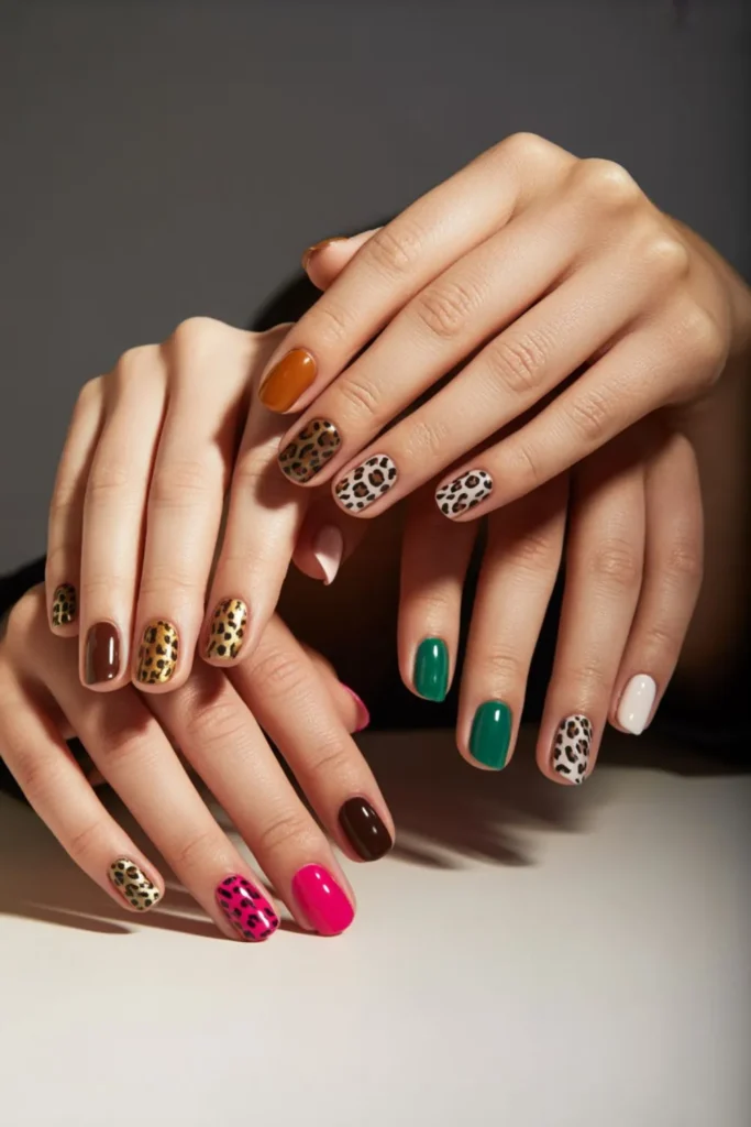 Leopard Print Nails