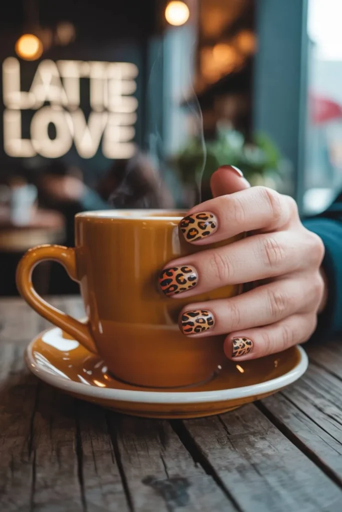 Leopard Print Nails