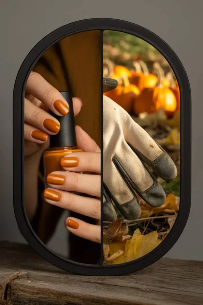 Pumpkin Spice Nails