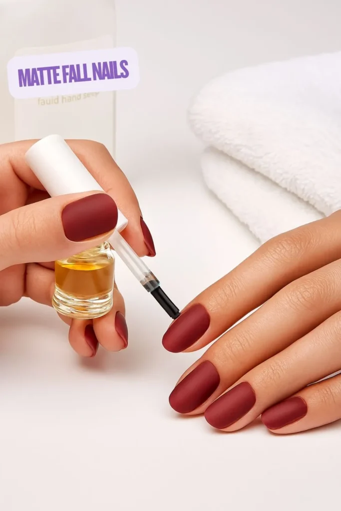 Matte Fall Nails