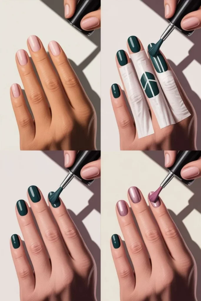 Black French Tip Nails