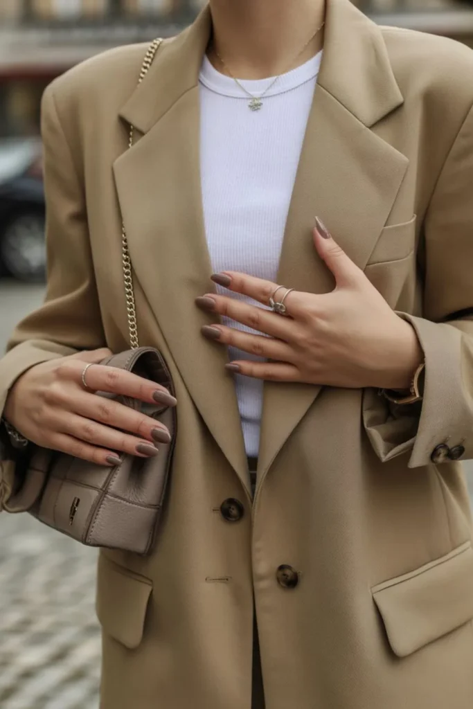 Taupe Nails