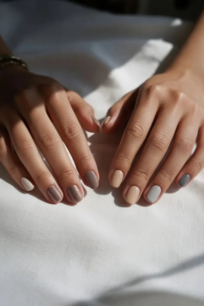 Taupe Nails