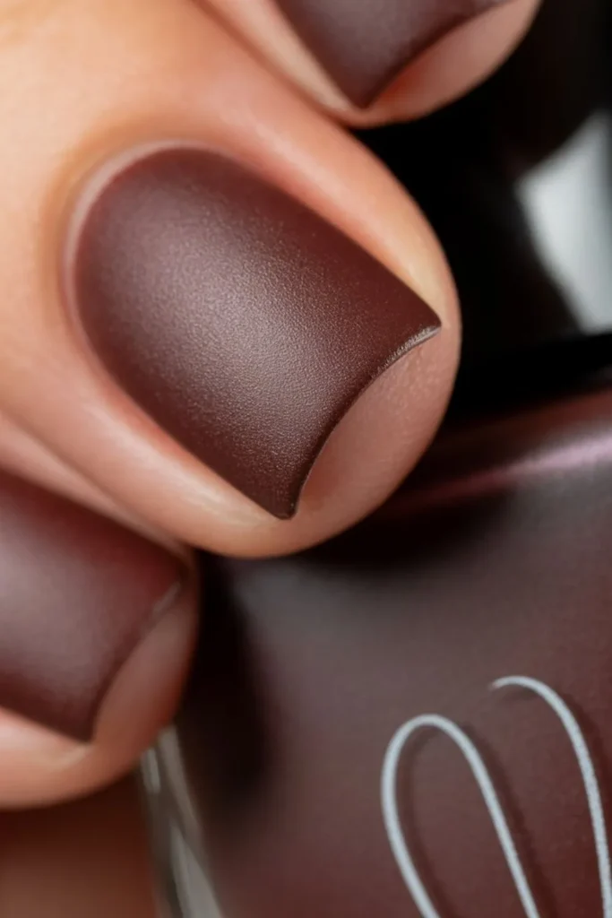 Matte Fall Nails