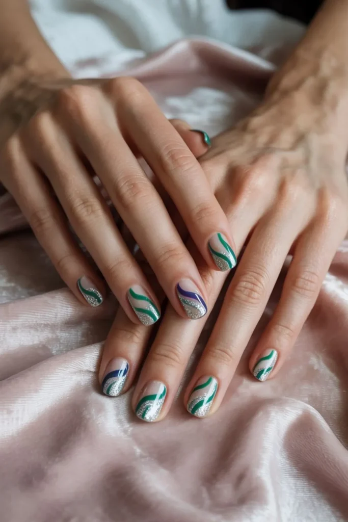 Swirly French Tip