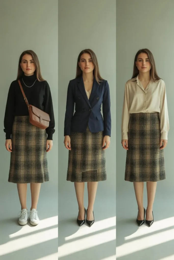 Plaid Skirt Outfit
