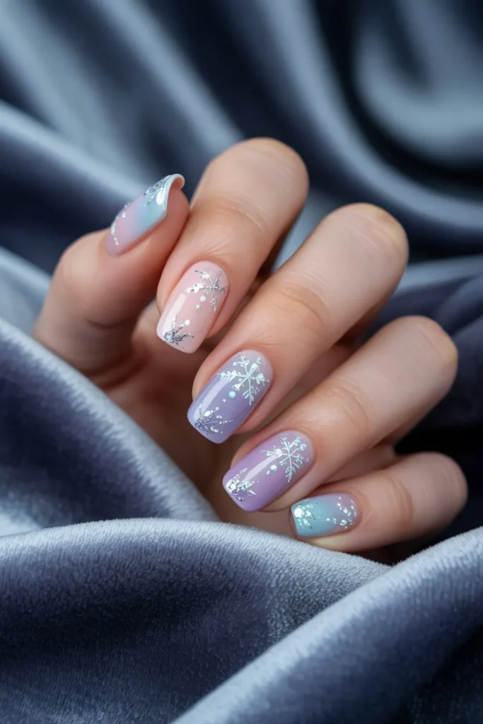 Winter Aura Nails