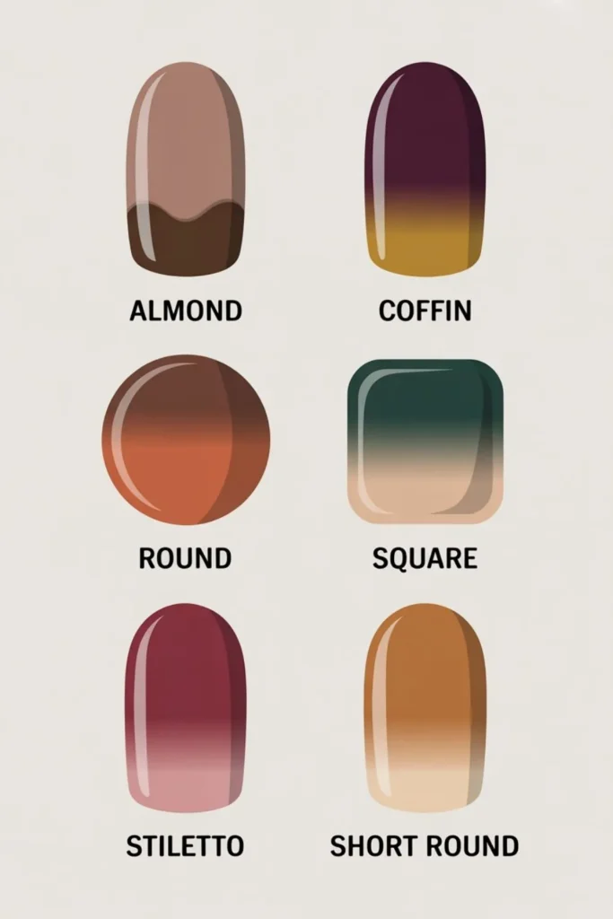 Ombre Nails Autumn Colors: 2025's Must-Have Fall Gradient Manicures 3 Ombre Nails Autumn Colors
