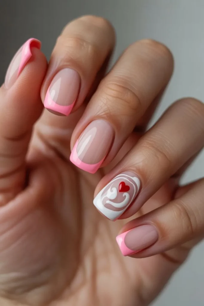 Swirly French Tips