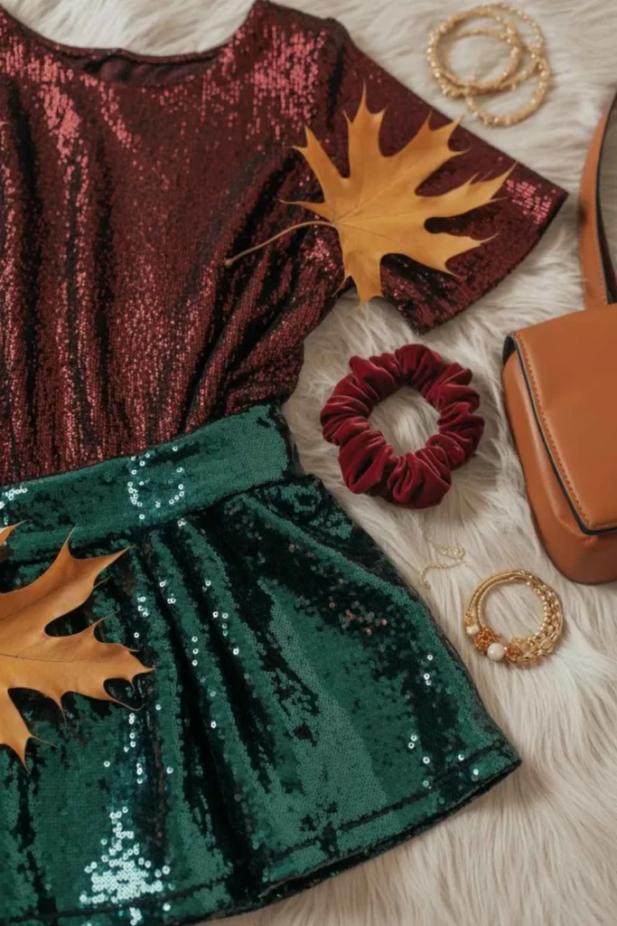 Evening Glitter Fall Outfit