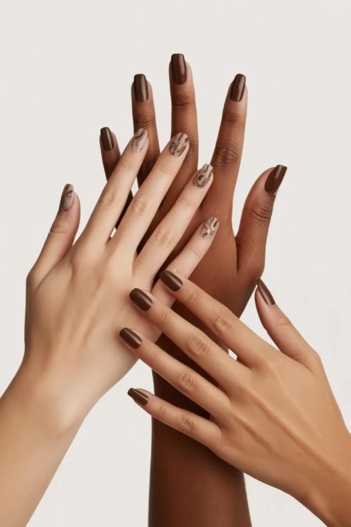 Sepia Nails Autumn