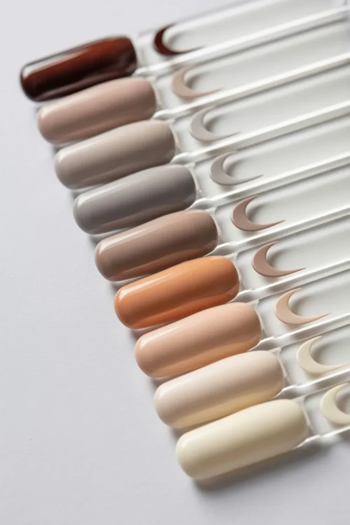 Half Moon Nails Neutral Base