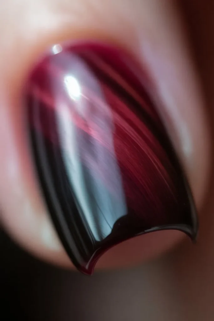Black Cherry Fall Nails