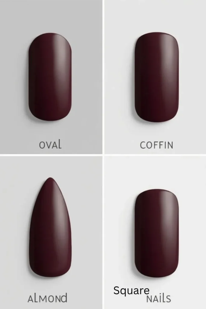 Black Cherry Fall Nails