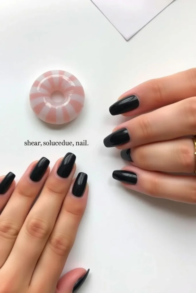 Dark Chrome Nails