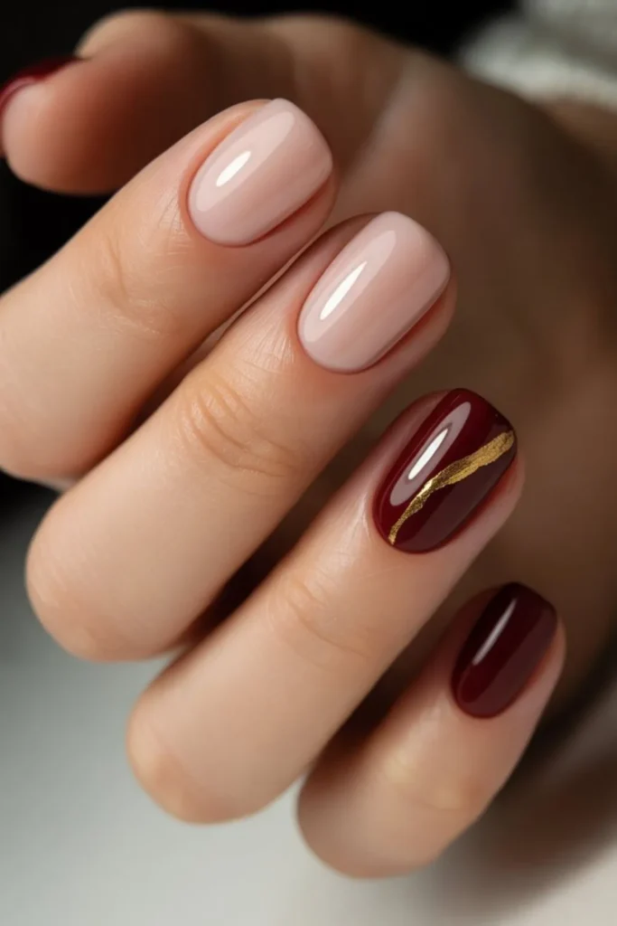 Burgundy Fall Nails 2025