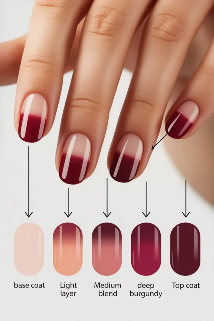 Burgundy Fall Nails 2025