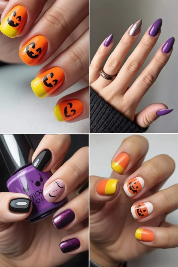 Halloween Nail Designs Short Nails