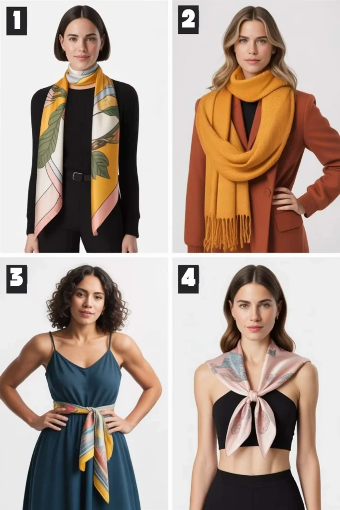 Statement Scarf Outfit Look