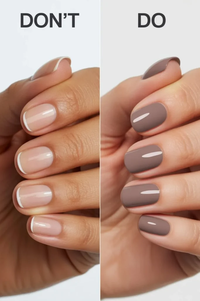 Matte Taupe Nails Autumn