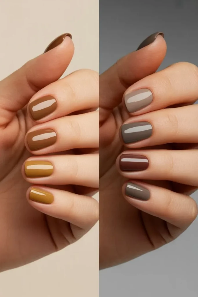Sepia Nails Autumn