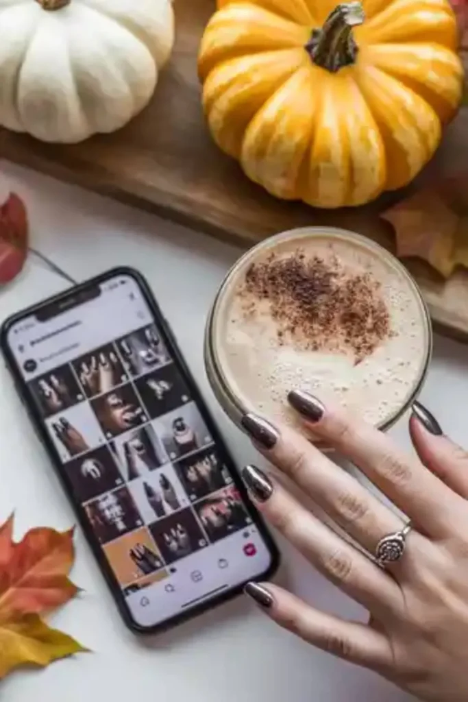 Dark Chrome Fall Nails: Master the Moody Metallic Trend Taking Over 2025 2 Dark Chrome Fall Nails