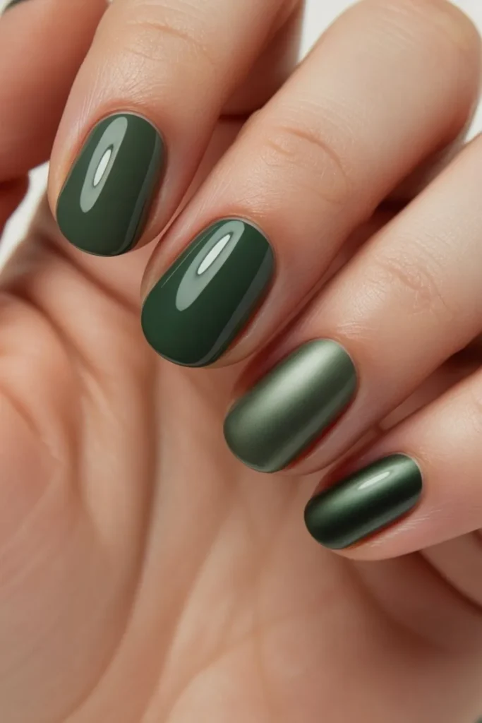Dark Green Nail Polish