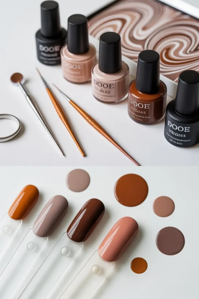 Earthy Brown Manicure Ideas