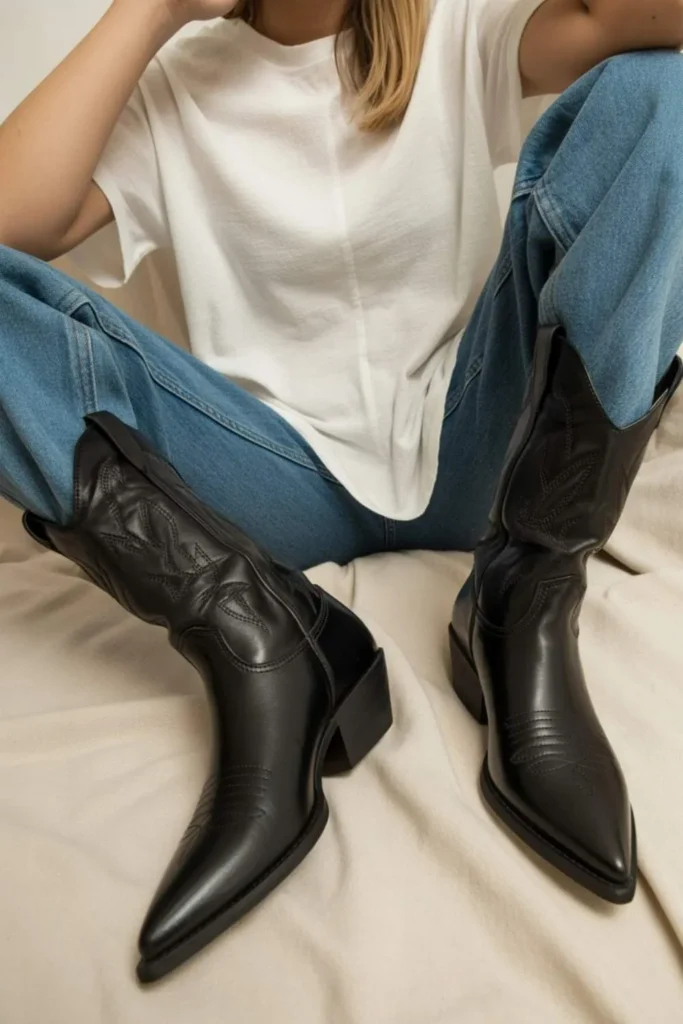 90+ Western Boots Outfit Ideas That Blend Cowboy Chic with Modern Style 6 Western Boots Outfit