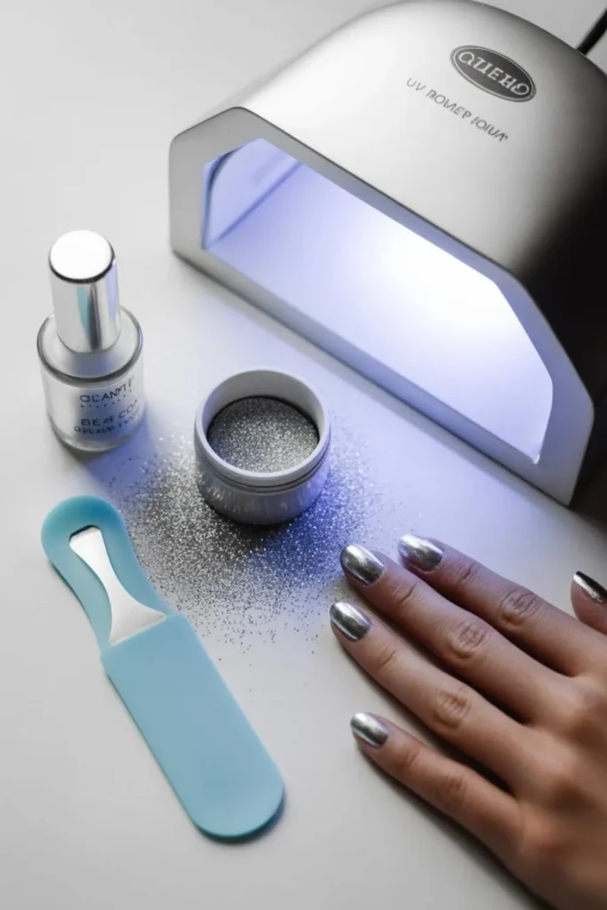 Metallic Chrome Nails USA