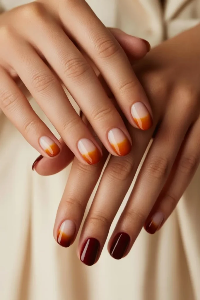 Fall Ombre Nails